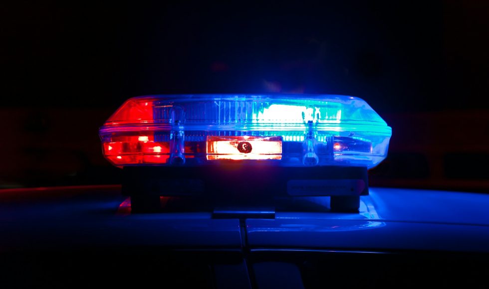 Police car with siren