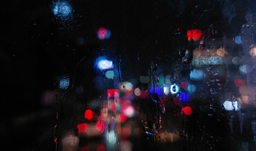 Raindrops on Glass