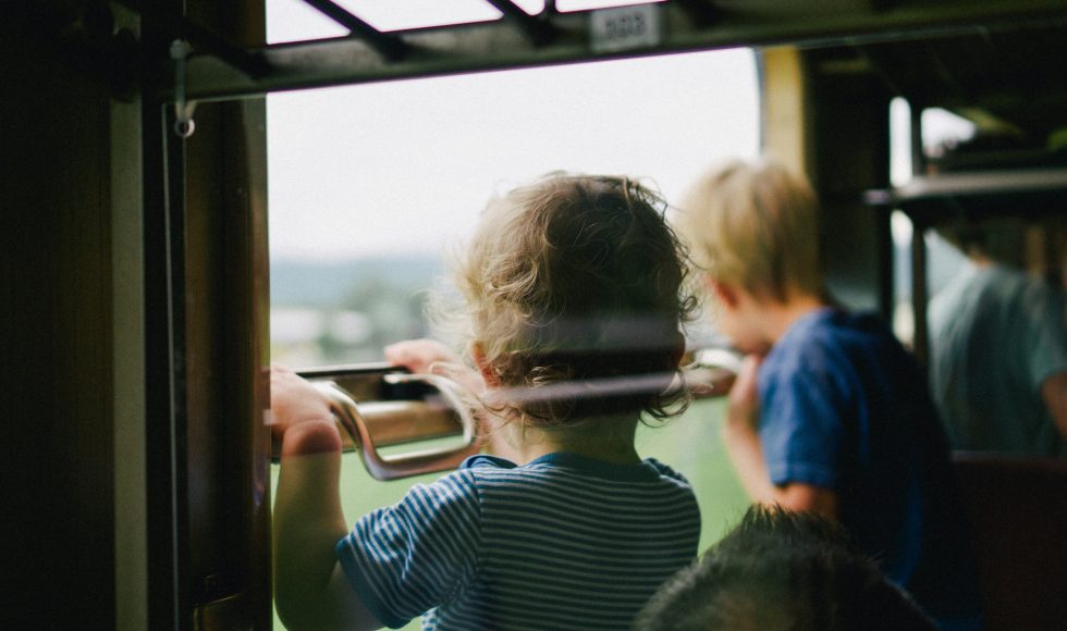 Kids on Train