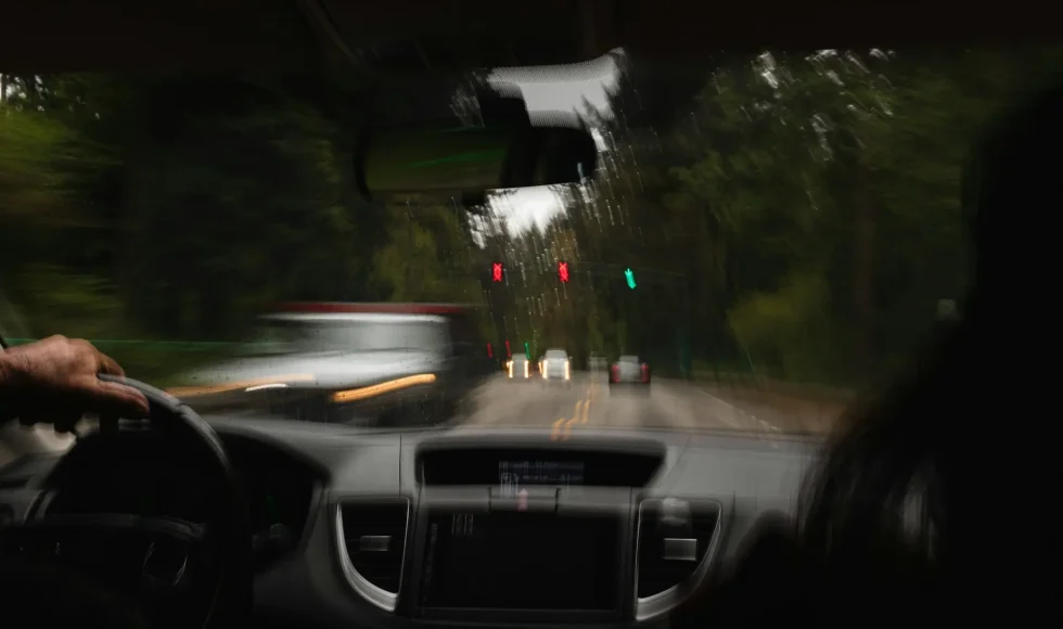 Inside Car View